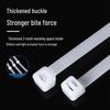White Self-Locking Nylon Cable Ties - 3x4x250, 5x300 for Wire Management and Bundling