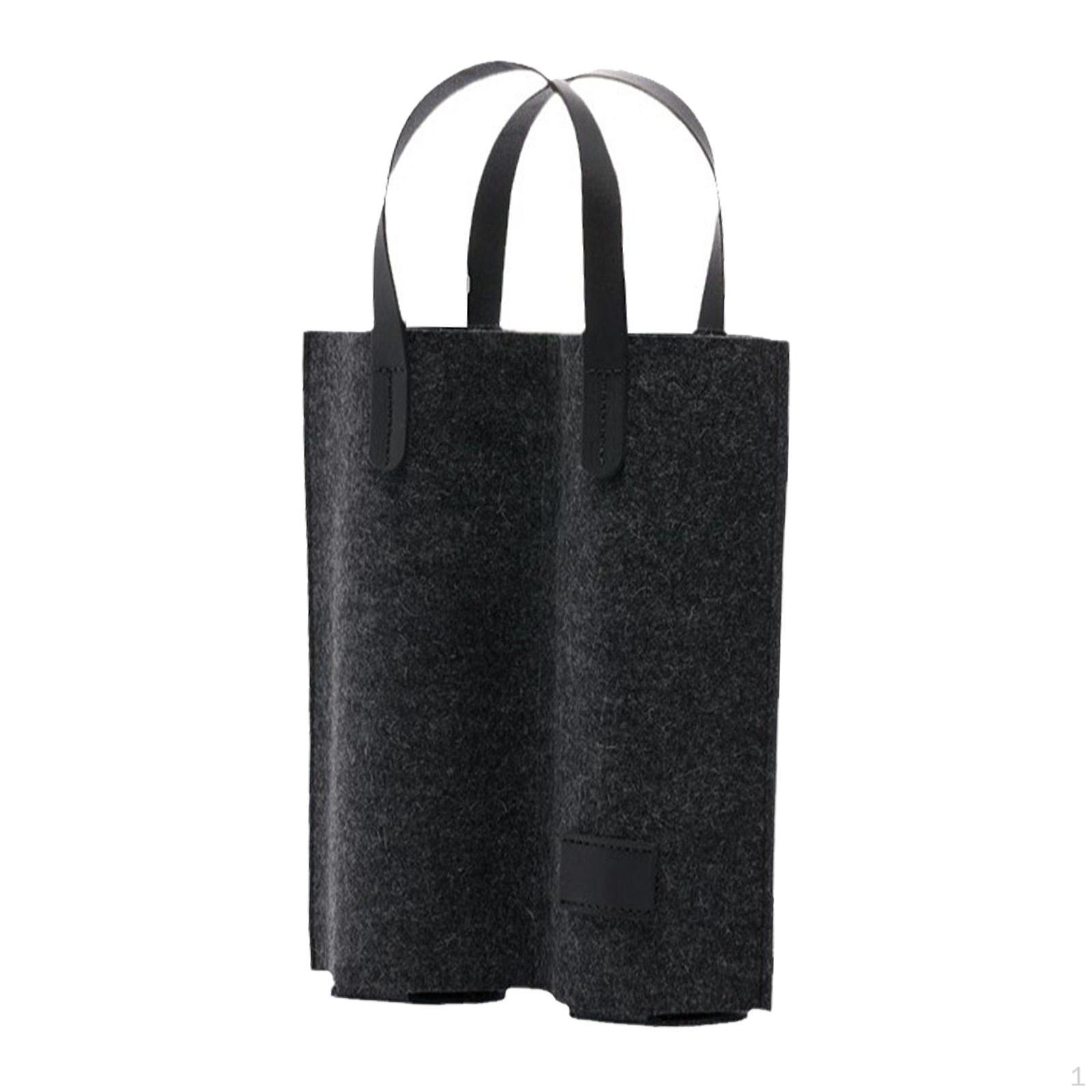 

Wine Bottle Bag, Reusable, Portable, , Double Compartment, Ideal for Festivals, Weddings And чёрный