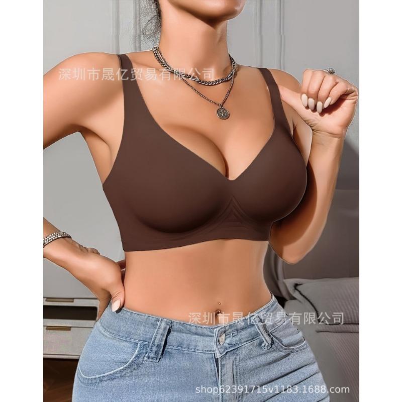 Soutien-gorge push-up sans couture respirant pour femme, sans armature, avec effet push-up, pour un usage quotidien