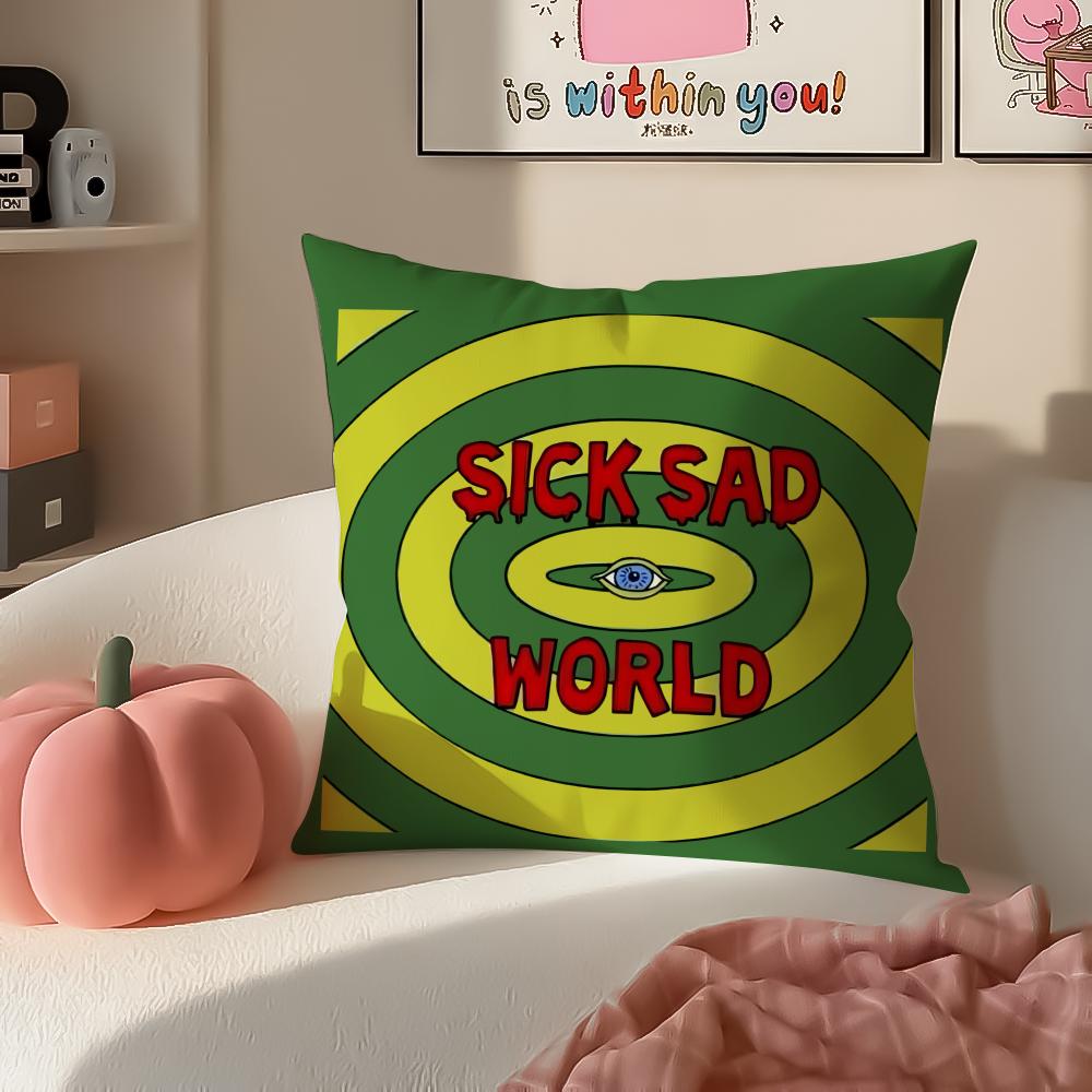 Witty Satirical American Cartoon DDaria Cushion Cover Pillowcase Short Plush Invisible zipper Room Sofa Cushion Cover