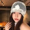 Hollow Out Crochet Flower Hat Cute Weave Cap Casual Flower Knitted Hat  Outdoor