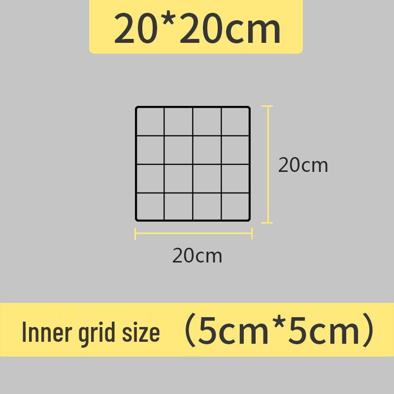 Wall-Mounted Grid Mesh Storage Rack - Indoor Hanging Net & Pet Wire Fence