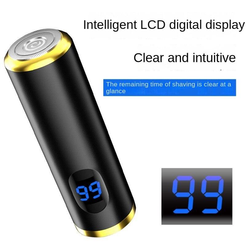 New High-end LCD Portable Mini Electric Razor Electric Shaver Travel Home Car USB Charging