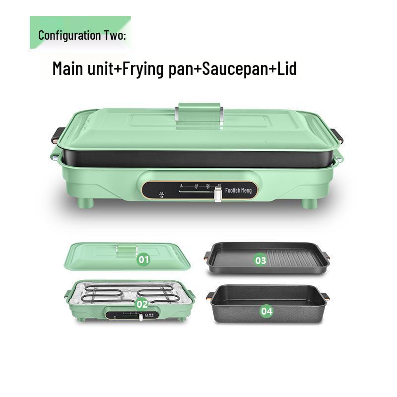 

Многофункциональная электрическая кастрюля и гриль с антипригарным покрытием Yangtze Large Capacity 6L