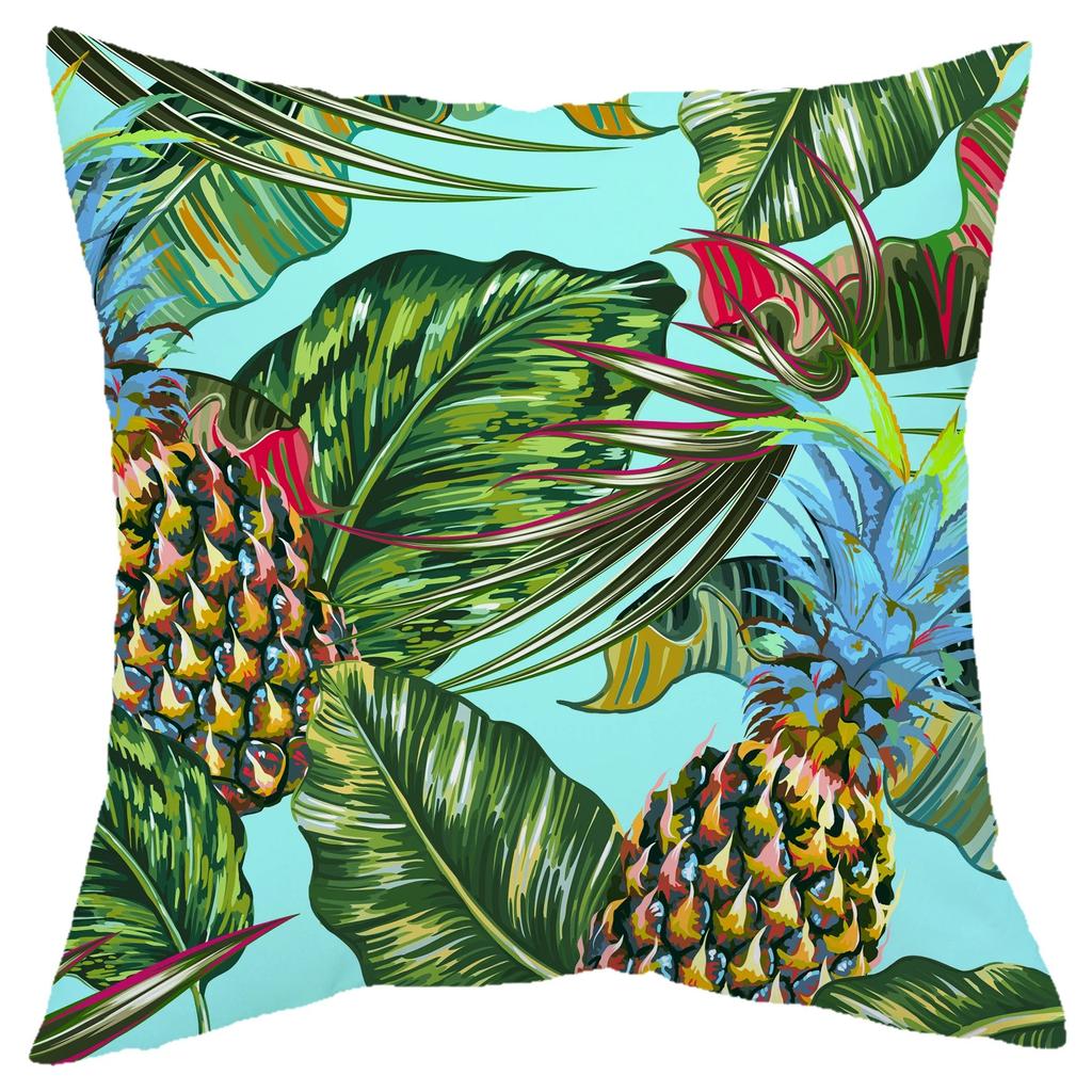 Tropical Plant Decorative Pillowcase Living Room Office Home Pillowcase Car Ornaments