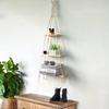 3 Styles Wall Decoration Storage Racks Woven Wooden Hanging Decorations Bedroom Living Room Wind Chime Decoration Racks