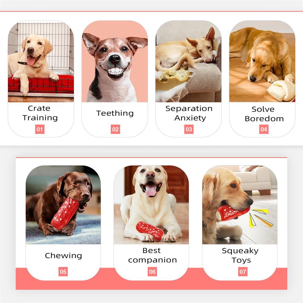 LSB-01 Rib Style Pet Chewing Squeaky Toy Gift TPR Dog Teething Toy (BPA Free, CPC/FDA/RoHS Certified)