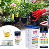 100x Soil Meter PH Tester Water Moisture Light Test Meter Kit Garden Lawns Plants Soil Acidity Test Strips Testing Instrument