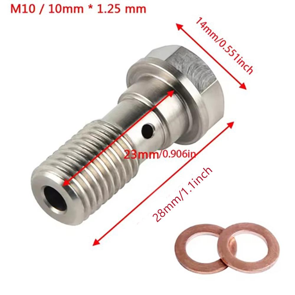 Motoraccessoires Remklauw Banjobout Ontluchtingsnippel M10X1.0MM/1.25MM Roestvrij Staal 304 voor yamaha ktm sherco