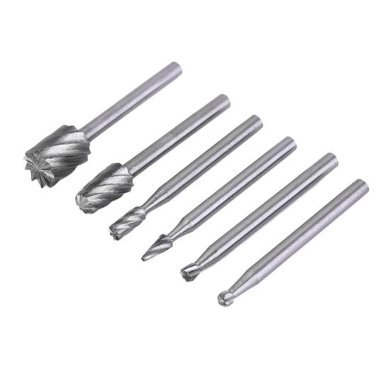 

6шт прочный фрезерный станок HSS шлифовальные биты роторный инструмент для резьбы по дереву