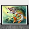 11.8x15.7 Inch 5D DIY Diamond Painting, Fish, Embroidery Kit, All Rhinestone Diamond Painting, Handmade Home Decoration Gift