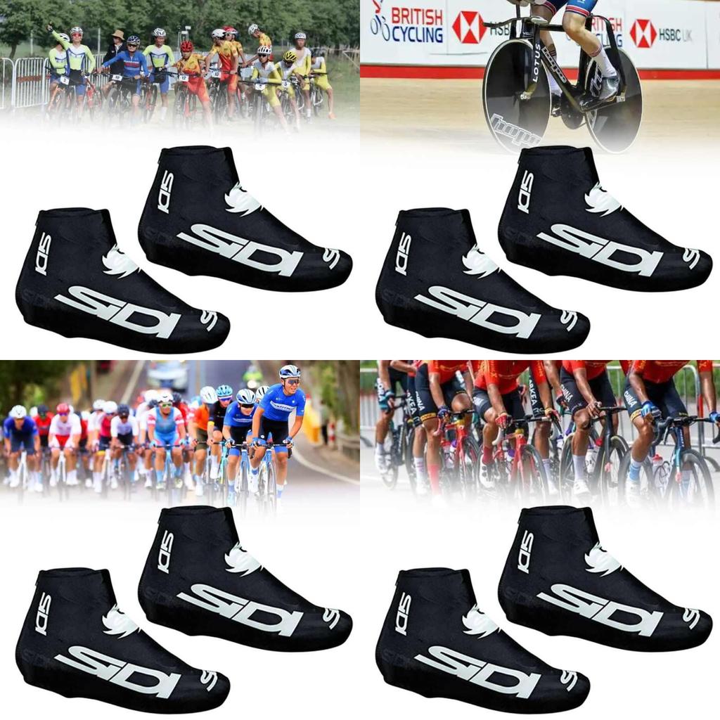 Tour Of France Cycling Shoe Covers With Lycra Lightweight Dustproof Windproof For Mountain Bike Men