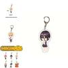 Chainsaw Man Acrylic Keychain Double Sided Printing Cartoon Character Bag Pendant