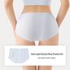 Women's Ice Silk Antibacterial Seamless Mid-Rise Briefs (6-Pack)