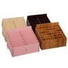 Wooden Pencil Holder Simple Pencil Box Multi Pen Organizer Storage for Desk School Office Classroom
