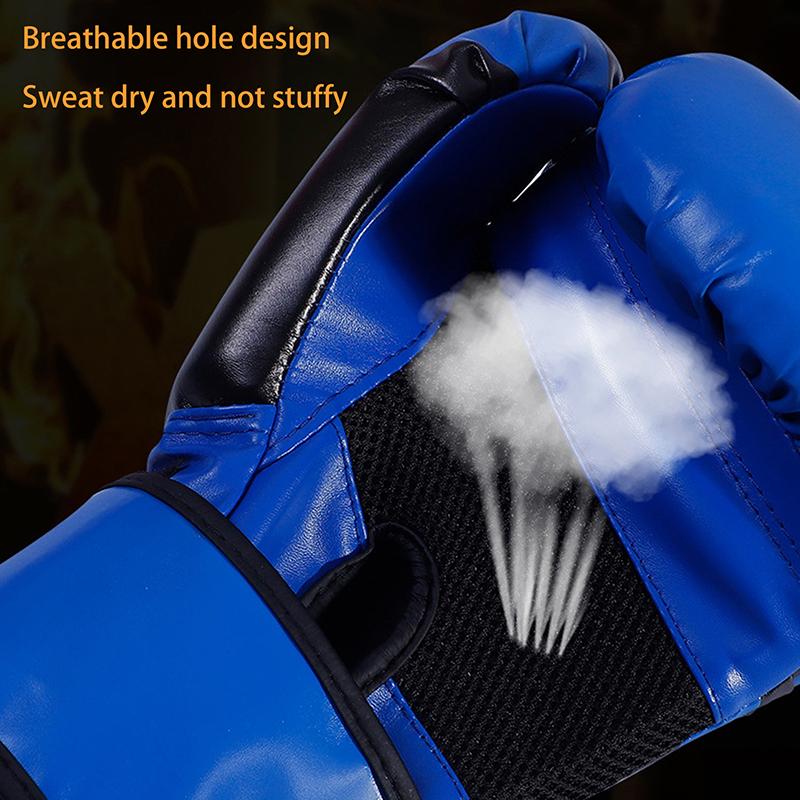 6/10 Oz Pu Breathable Children'S Adult Professional Sanda, Muay Thai, Taekwondo Neutral Breathable Boxing Gloves
