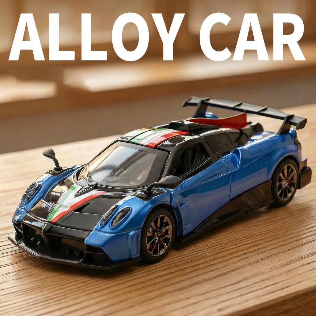 1:32 Alloy Die-cast Pagani Imola Roadster Sports Car Model Simulation Sound and Light Children's Toy Boy Birthday Gift