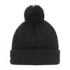 New Era Rib Cuff Knit Cap with Metallic Exclusive To Free Pom-Pon Logo, Black, ONSPOTZ,