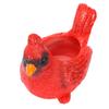 Cardinal Succulent Planter Resin Bird Plant Pot Decorative Flower Pot for Indoor Outdoor Tabletop Home Garden Decor Red