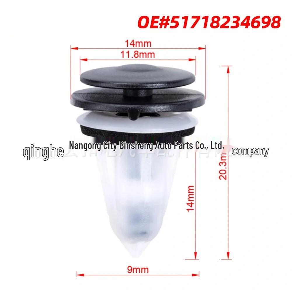 Windschutzscheiben-Gitter-Clip Befestigungsschnalle für BMW E46 E65 E66 E83 (51718234698)