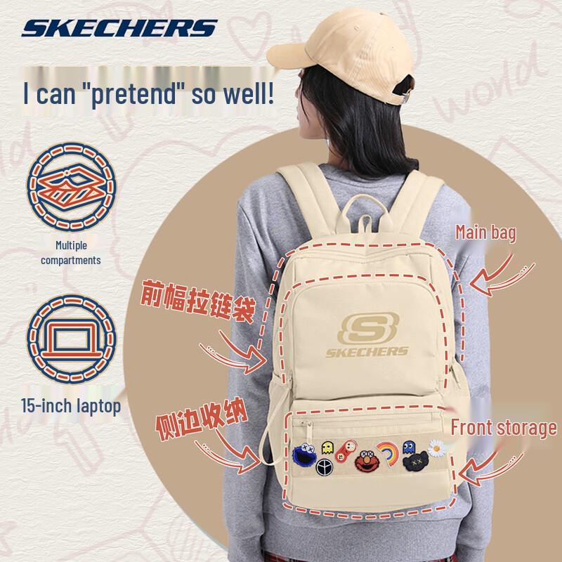 Skechers Unisex Large Capacity Backpack for School, Travel, and Commute