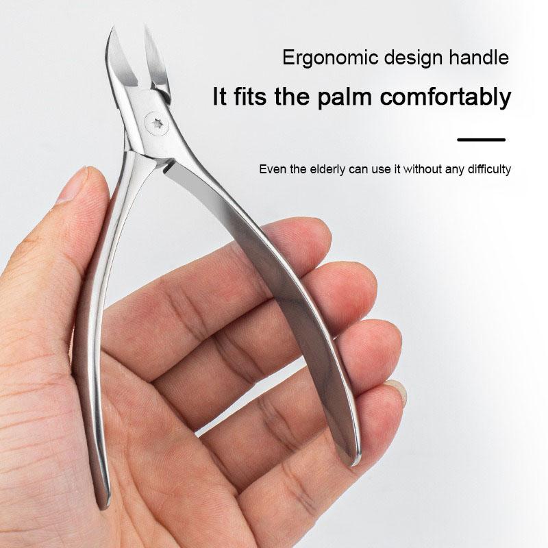 Professional Nail Clipper Nail Scissors Anti-Splash Nails Clippers Stainless Steel Pedicure Tools Deep Into Nail Grooves ZJJ03