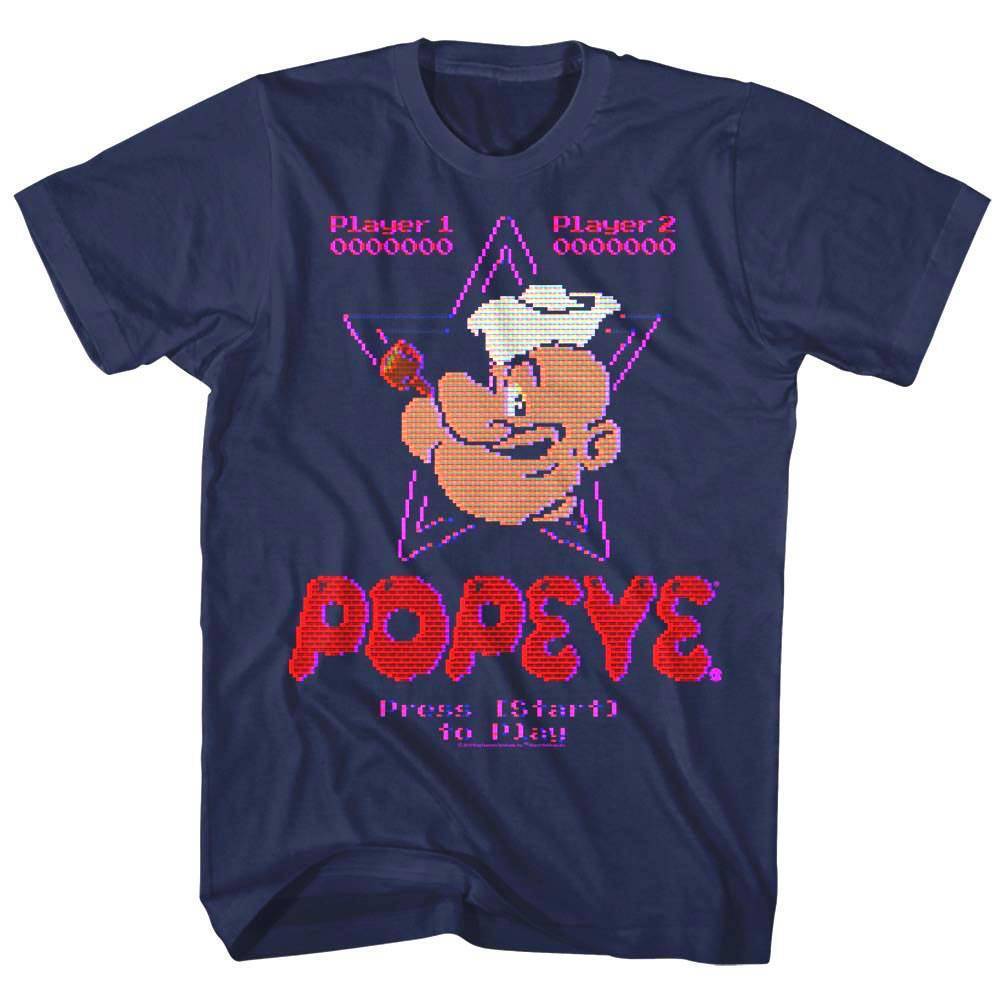 Popeye 8BIT Pixels Men T Shirt L