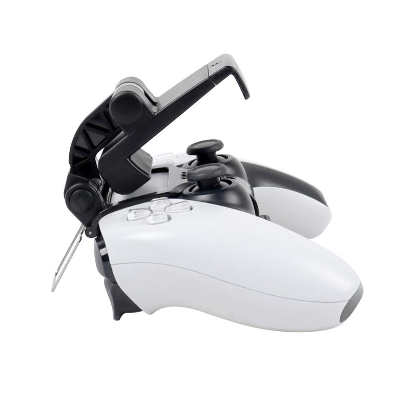 Phone Mount Clip Gaming Clamp Bracket Phone Holder ABS Adjustable for Adult Teen Gamepad Accessories