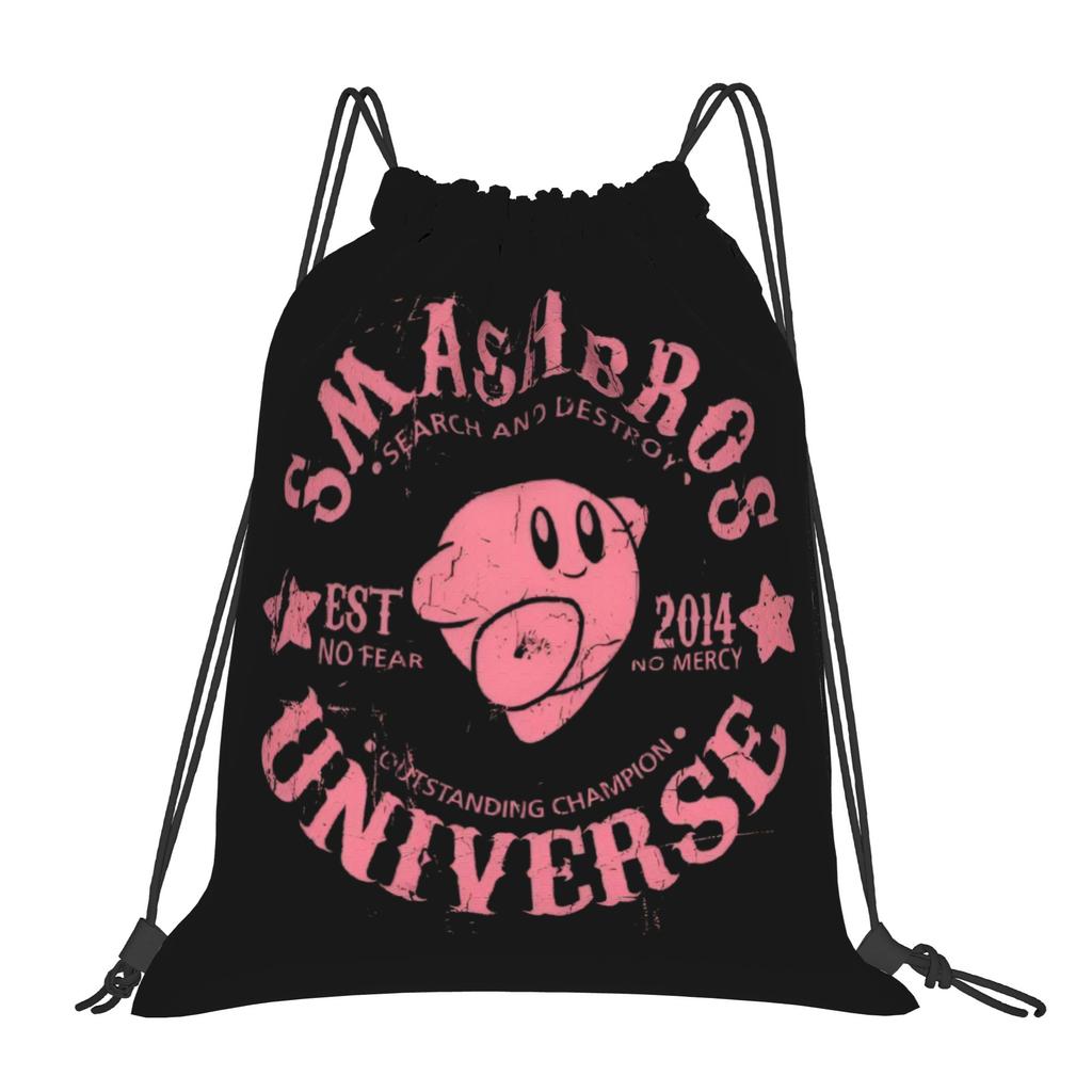Custom K-Kirbys Drawstring Backpack Bags Men Women Lightweight Cartoon Gym Sports Sackpack Sacks for Traveling