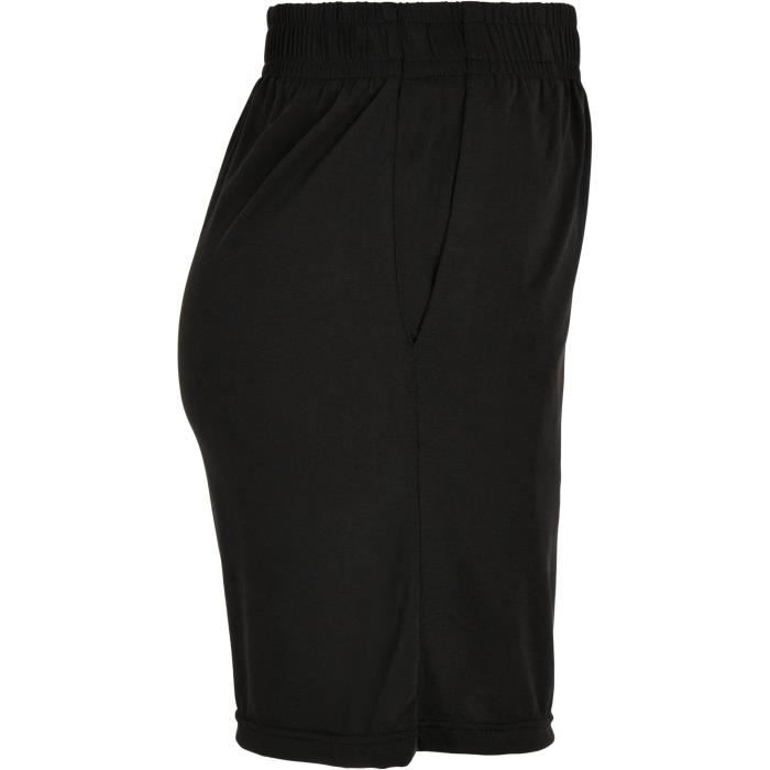 Short Femme - Urban Classics - Noir - Coupe Loose - 77% Modal - Poches