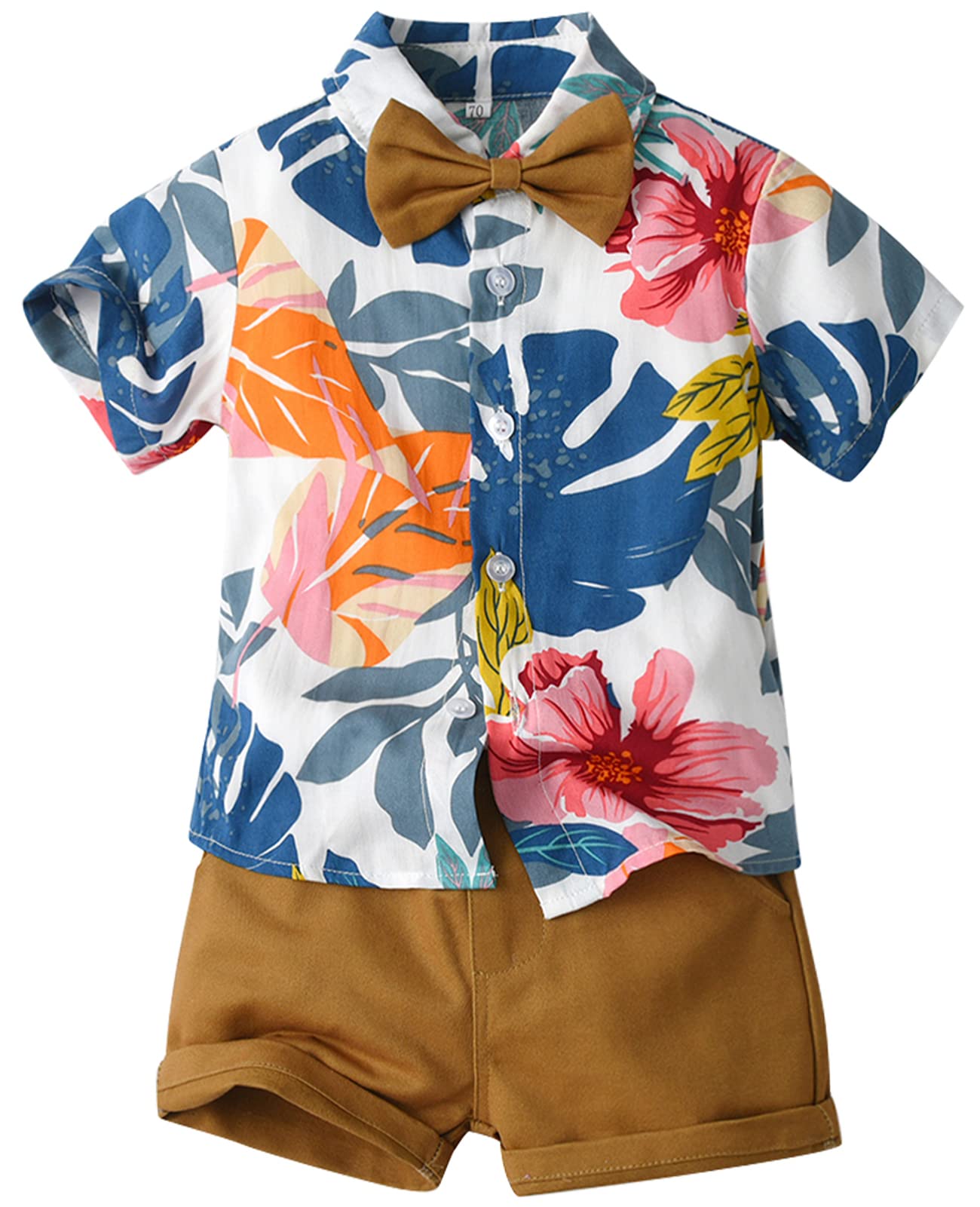 

Panegy Baby Formal Short Sleeve and Perfect for Baby and Commemorative Stylish Baby Clothes for 90 Suit, Shirt, Shorts, Vest, 3-Piece Set, Weddings,