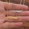 Taylor Digital Swift Signature Stainless Steel Necklace Pendant Letter Fashion
