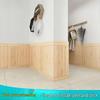 3D Wood Grain Self-Adhesive Wall Stickers: Soft, Anti-Collision Wallpaper for Bedroom Decor
