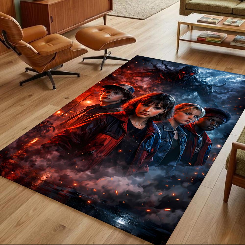 Stranger Things Area Rug Suitable for Bedrooms Entryway Decorate room Dining Room Antislip Carpet Decorate Offices