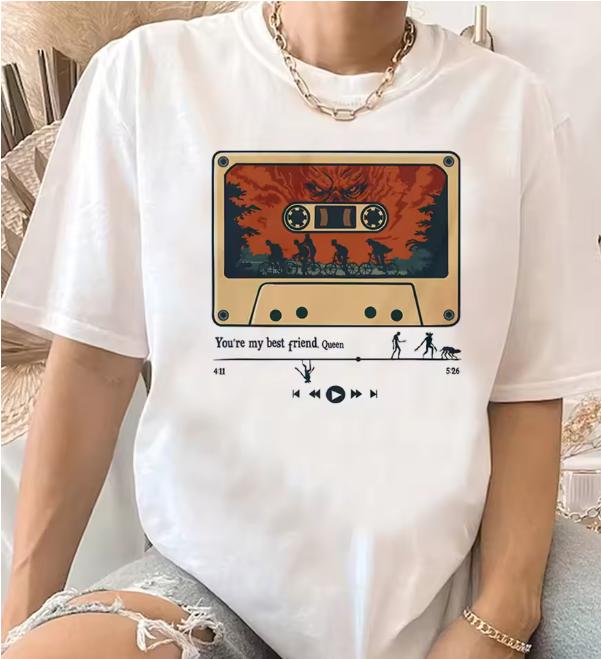 Running Up That Hill T Shirt Wome Movie Graphic Tees Y2k Streetwear Tee Girl Anime The Demogorgon Shirt Harajuku Top Tees Trendy