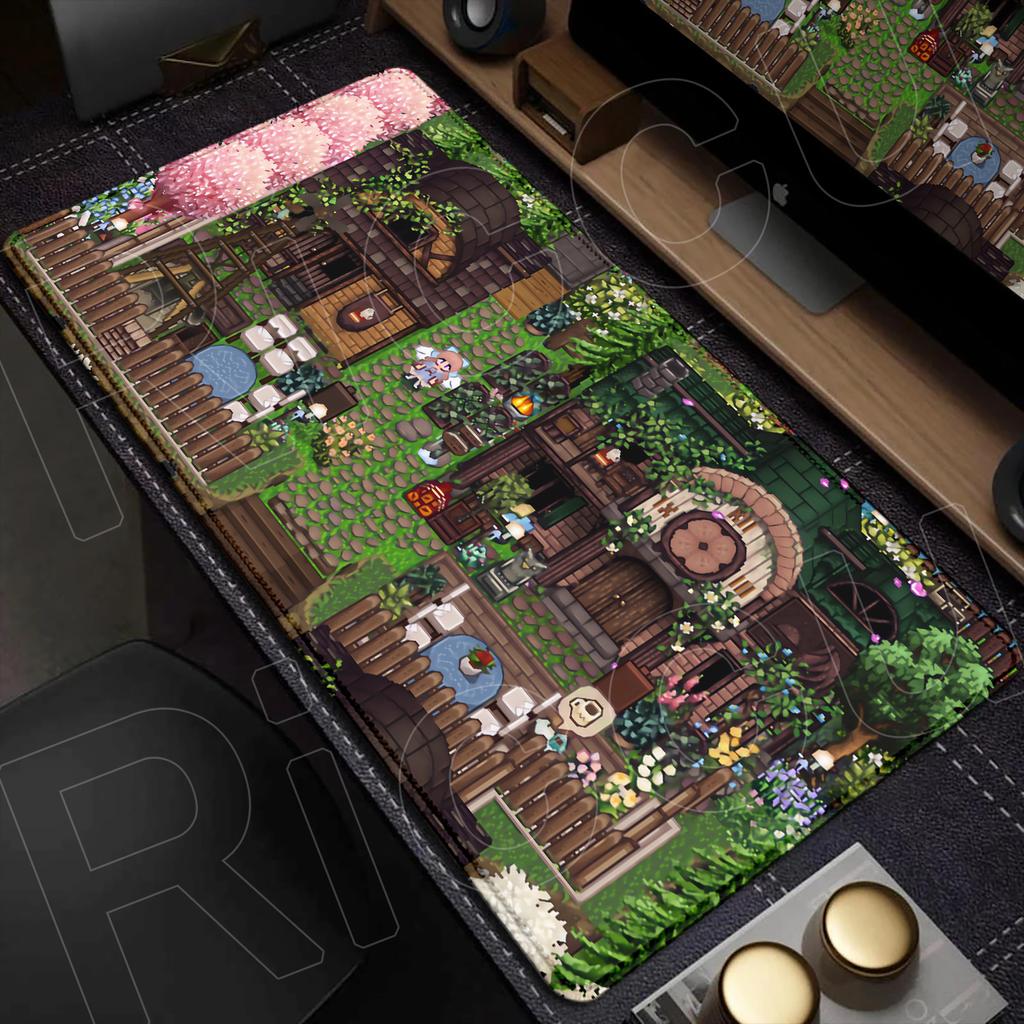 Large Anime Non-slip Keyboard Mouse Pad Laptop Office Accessories Hot Gaming Stardew Valley New Desk Mat Washable Durable Carpet
