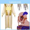 Stylish Arabian Prince Aladdin Adult Cosplay Costume Party Outfit With Hat