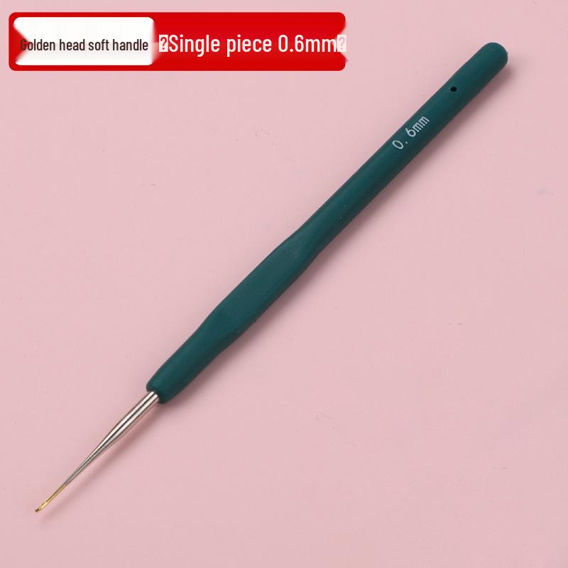 Goldenes Häkelnadel-Set mit weichen Griffen für DIY-Strick- und Garnprojekte