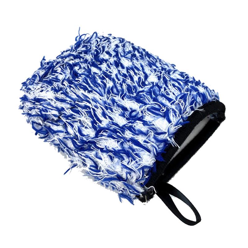 Car Wash Gloves Microfiber Double-sided Wheel Detailer Wash Glove Car Wash Tool Accessry High Density Absorbancy Glove
