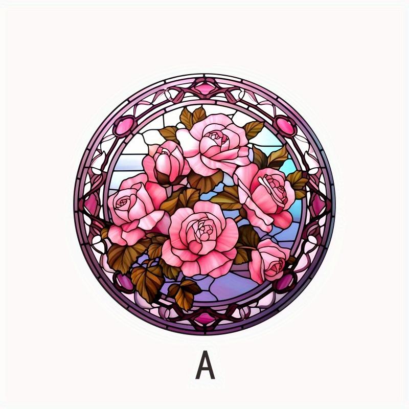 2D Flat Tulips and Roses Flower Acrylic Decoration Sign, Home Decor Plaque Hanging Wall Art Decorative Garden Decoration for Room Door Signs Hanging S