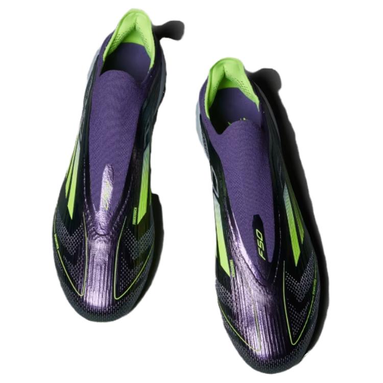 adidas F50 Elite Laceless FG Fast Reborn Pack Men Sneakers Purple Cloud-White Lucid-Lemon IE9116