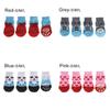 4Pcs/set Paw Protectors Candy Color Pet Supplies Puppy Boots Anti-Slip Dog Shoes Knitted Socks