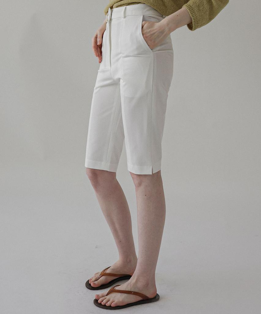 Keullaepeu Summer Knee-Length Capri Pants_Ivory