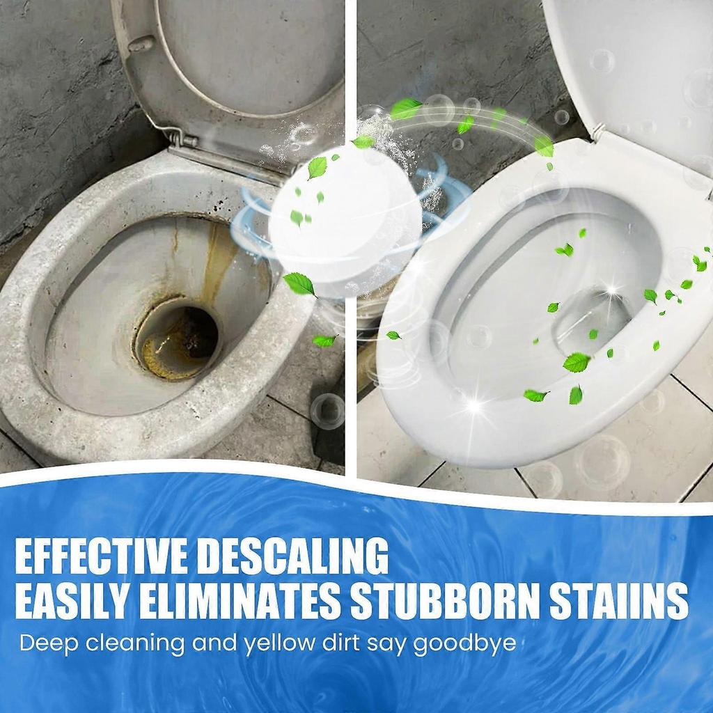 Toilet Cleaning Tablets / 20 Capsules / Bleach & Blue Rainwater Formula / Cleans & Deodorizes / Effervescent Action for a Fresh Toilet