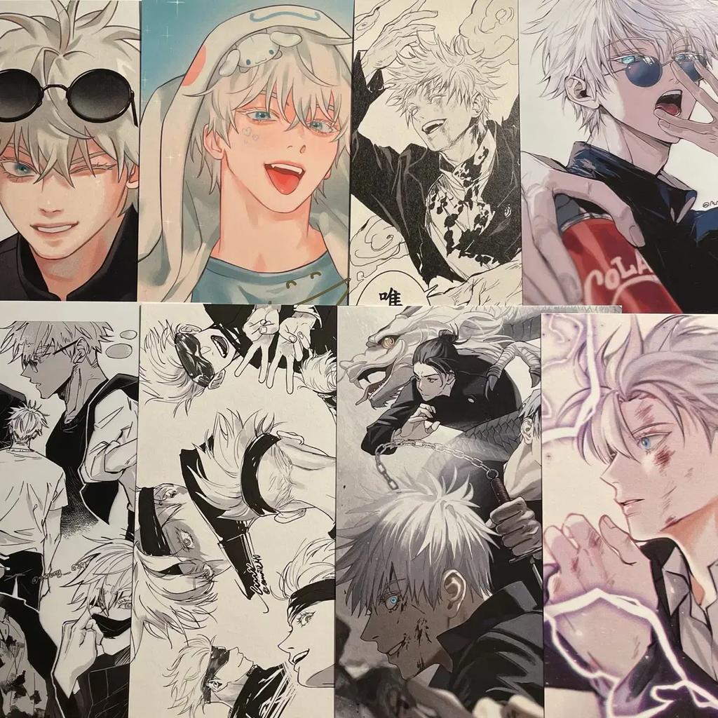 Jujutsu Carousel Pak Postcard With A Focus On Satoru Gojo Poppy Email Tata Yeong-oh