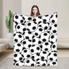 Football Pattern Soft Blankets Girls Boys Plush Throw Blanket Pattern Bedroom Flannel Bedspread Sofa Bed Cover