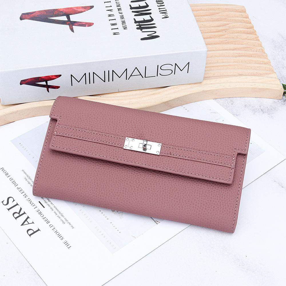 

First layer cowhide long women s wallet 2025 new bag long wallet genuine leather large capacity mobile phone storage bag