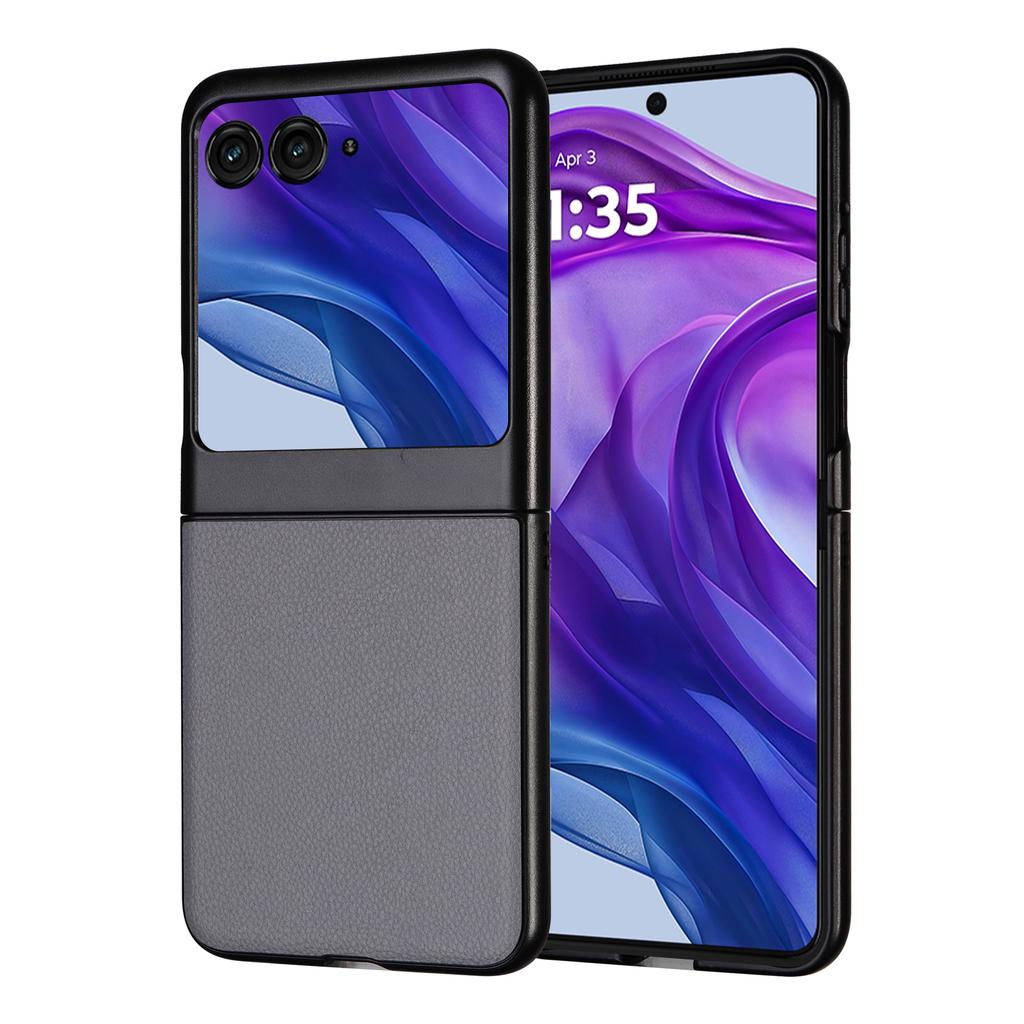 For Motorola Razr 2025/Razr 2024/Razr 60/Razr 50 5G Case Anti-Drop Litchi Texture PU+Hard PC Phone Cover