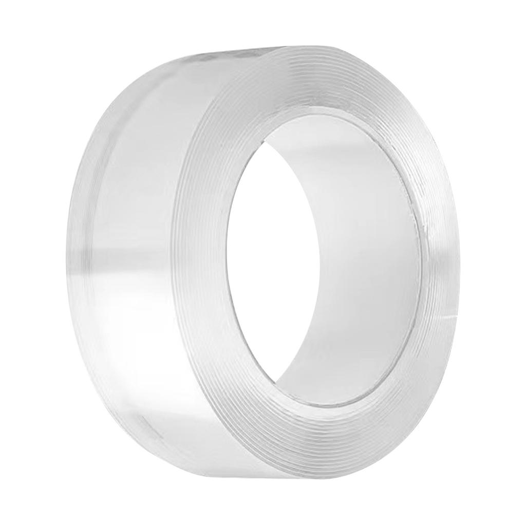 1 Roll Double Sided Mounting Tape Prevent Slip Strong Fixation Washable Transparent Adhesive Tape