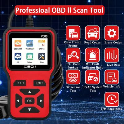 Neuer Auto OBD2 Scanner Diagnosewerkzeug Code, Auto Spannungstester Motorfehlercode Scanner, Lade Tester Diagnosewerkzeug V500
